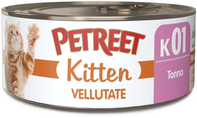 PETREET KITTEN VELLUTATE K01 - TONNO 60G