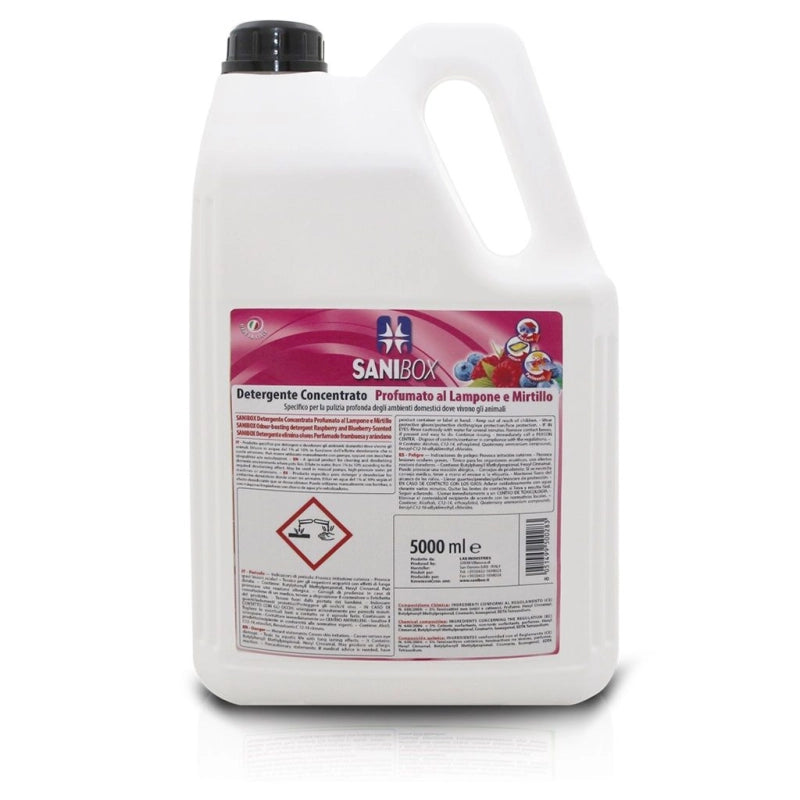 SANIBOX - DETERGENTE CONCENTRATO - LAMPONE E MIRTILLO