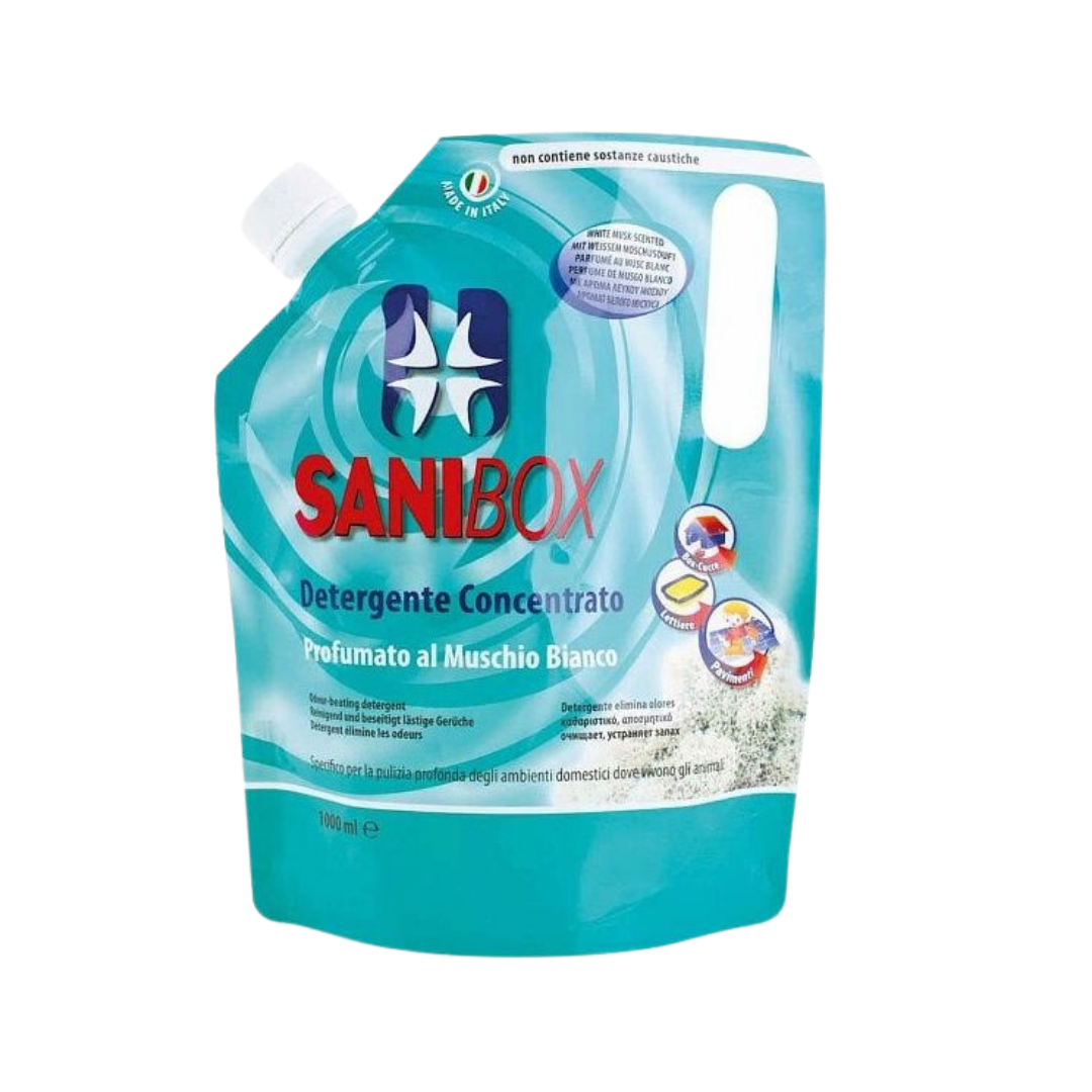 SANIBOX - DETERGENTE CONCENTRATO - MUSCHIO BIANCO
