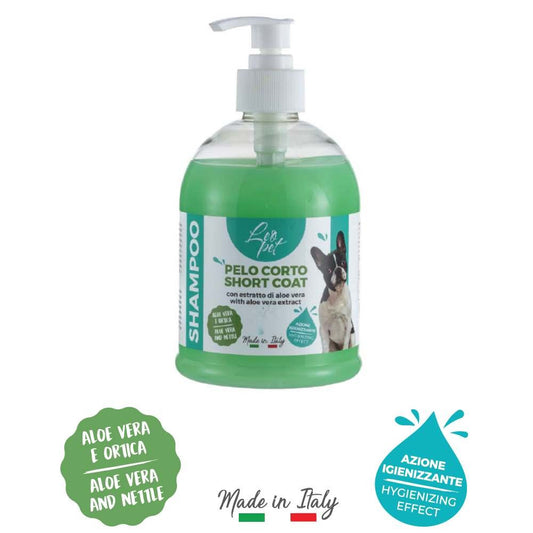 SHAMPOO PER PELO CORTO CON ALOE VERA E ORTICA 500 ML