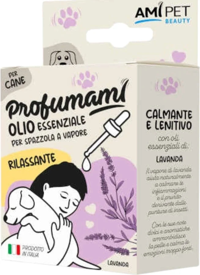 OLIO ESSENZIALE AMIPET PER SPAZZOLA A VAPORE CANE 10 ml