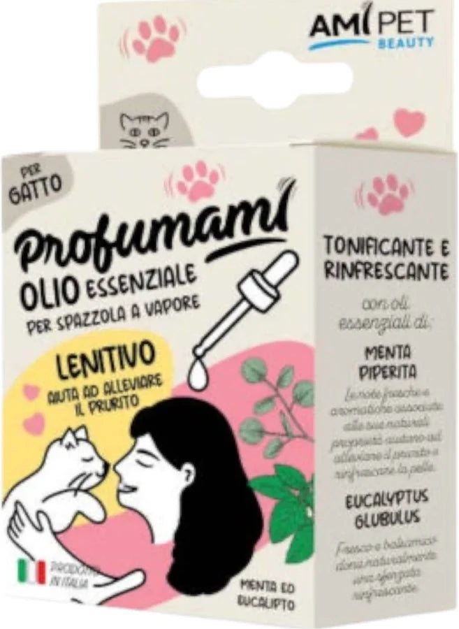 OLIO ESSENZIALE AMIPET PER SPAZZOLA A VAPORE GATTO 10 ml