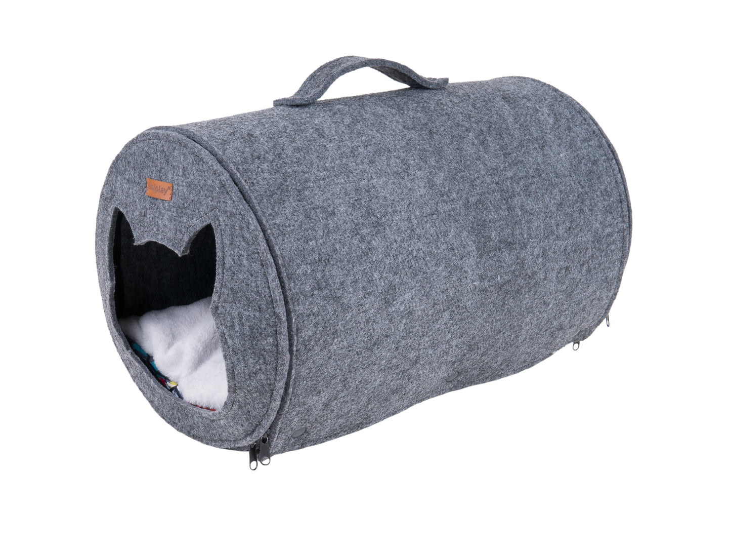 AMIPLAY - Tunnel quick-press 2in1 HYGGE Grigio 31cm [GATTO]