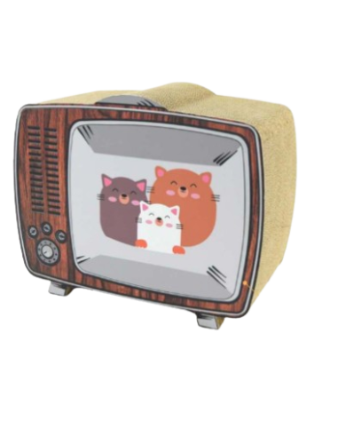 CUCCIA TIRAGRAFFI IN CARTONE TV COLOR