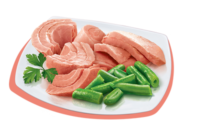 PETREET ADULT IN BRODO DI PESCE A55 - TONNO CON FAGIOLINI 70G