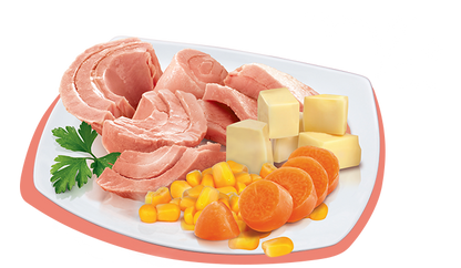 PETREET ADULT IN BRODO DI PESCE A51 - TONNO CON VERDURE 70G