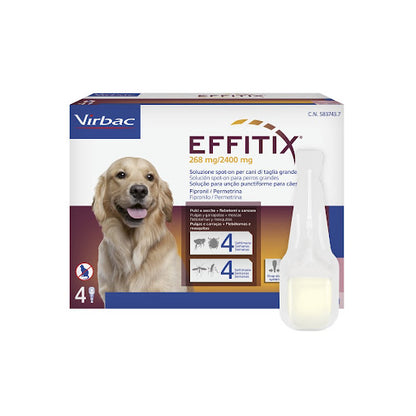 EFFITIX SPOT-ON PER CANI DI TAGLIA GRANDE DA 20 KG A 40 KG (UNA PIPETTA)