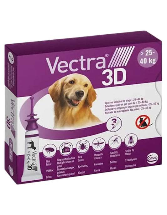 VECTRA 3D SPOT-ON PER CANI DA 25 KG A 40 KG (UNA PIPETTA)