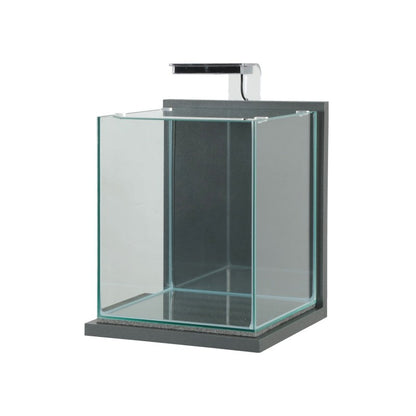 Zolux Jalaya XL Acquario in Vetro con Supporto Illuminazione Filtro 18,7 L GRIGIO ANTRACITE